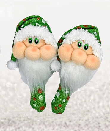 Maracas Papá Noel verde      